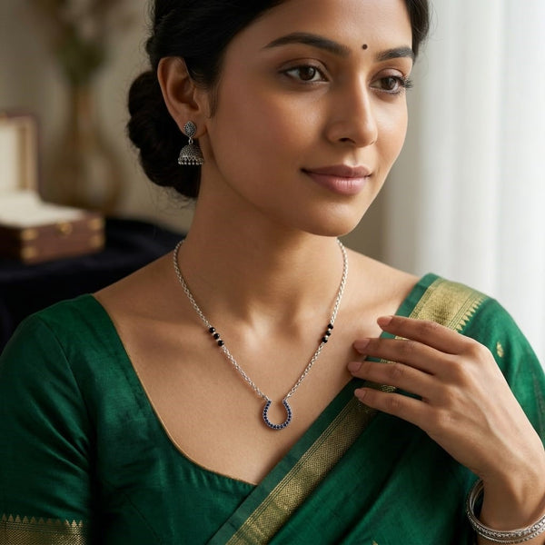 Twinkle Silver Mangalsutra