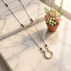 Lotus Charm Silver Mangalsutra