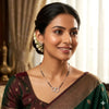 Double Circle Silver Mangalsutra