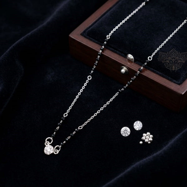 Graceful Silver Mangalsutra