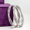 Starlight Grace Diamond Silver Bangle