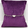 Heart Charm Silver Bracelet