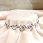 Heart Love Silver Bracelet