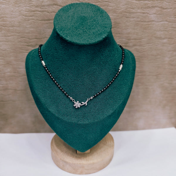 Sun Glow Silver Mangalsutra