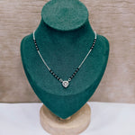 Heart Pendant Silver Mangalsutra