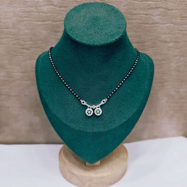 Elegant Drop Silver Mangalsutra