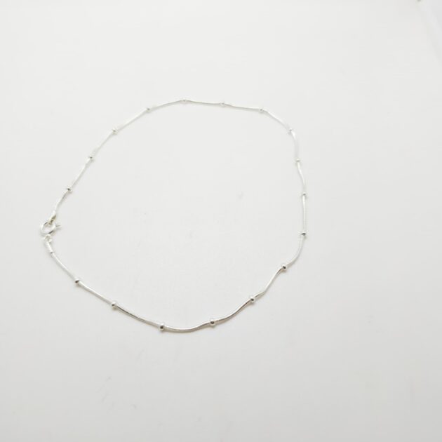 Riya Mirror Work silver Anklet - Image 4