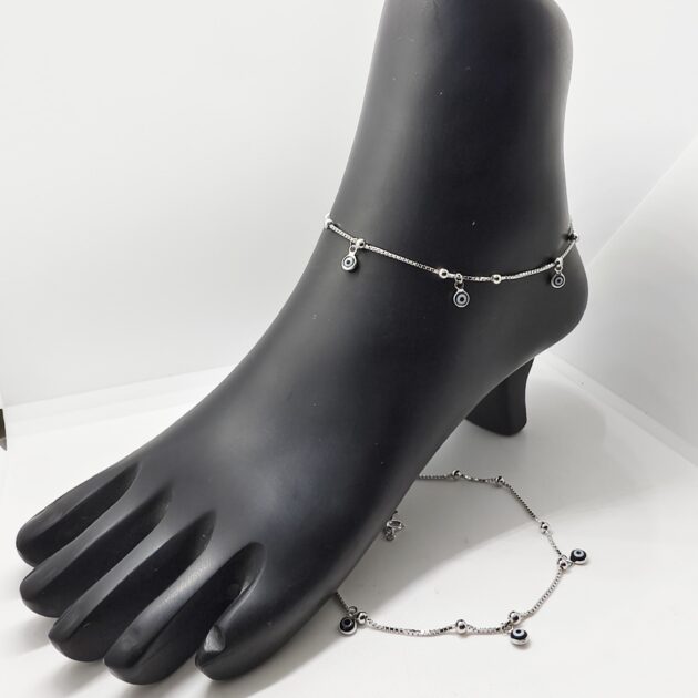 Neelam Oxidized Chained Payal - Image 2
