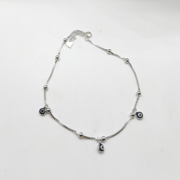 Neelam Oxidized Chained Payal - Image 3