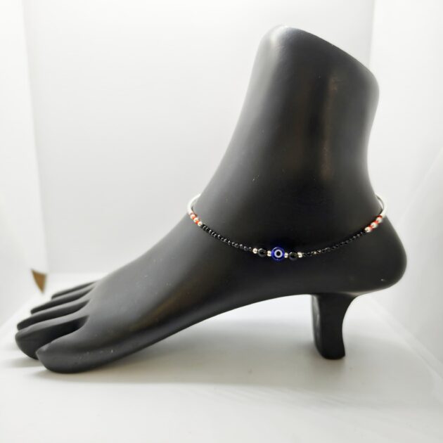 Meera Temple silver Anklet - Image 2