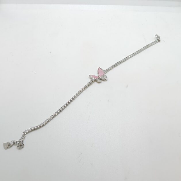 Velvet Vintage Butterfly Silver Bracelet