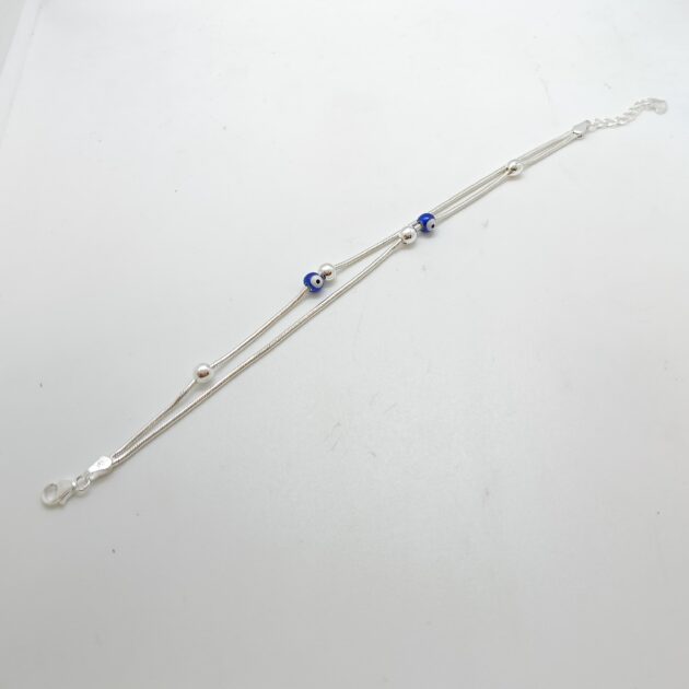 Moonlit Grace Silver Antique Bracelet