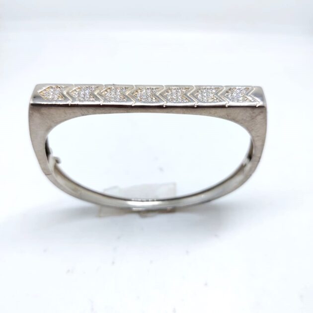 Antique Lock Silver Kada - Image 3