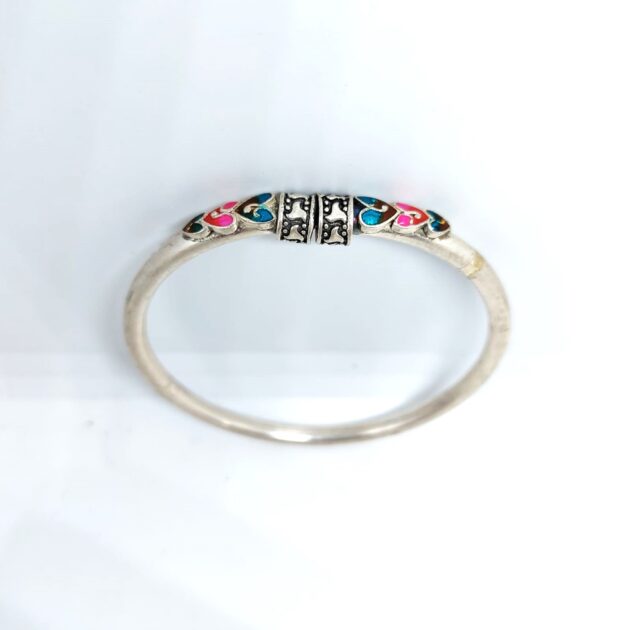 CNC Engraved Precision silver Kada - Image 2