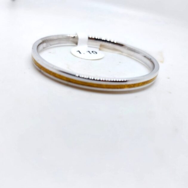 Unique Design Premium-Grade Quality Gold Plated silver Kada - Image 3