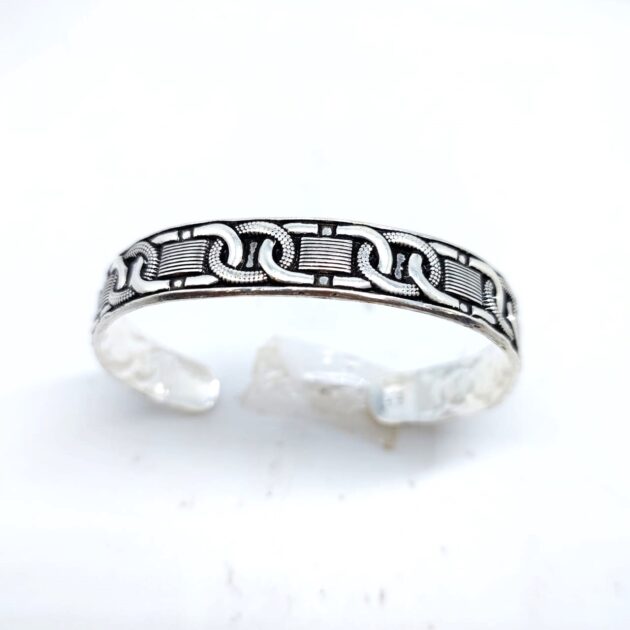 Floral Artistry silver Kada