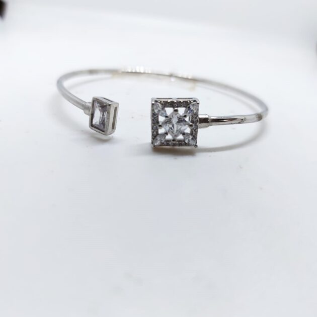 Hrish Parikh Modern Diamond Kada Bracelet - Image 2
