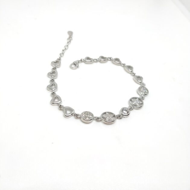 Raya Mirror Circle Charm Bracelet