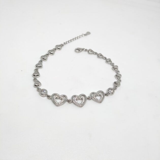Raya Hammered Oxidized Bracelet - Image 2