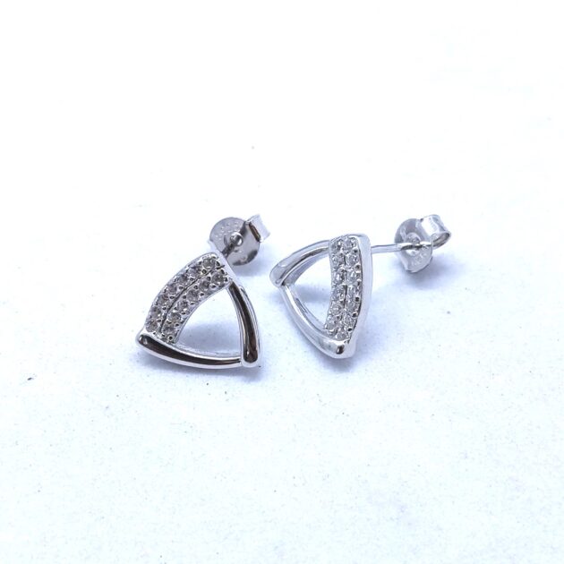 Halo Pearl Studs Earrings - Image 2