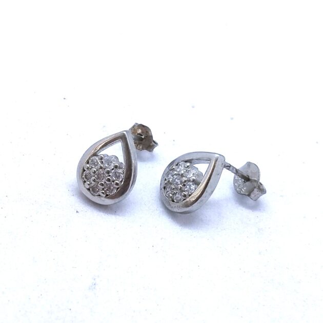 Silver Raindrops Earrings - Image 2