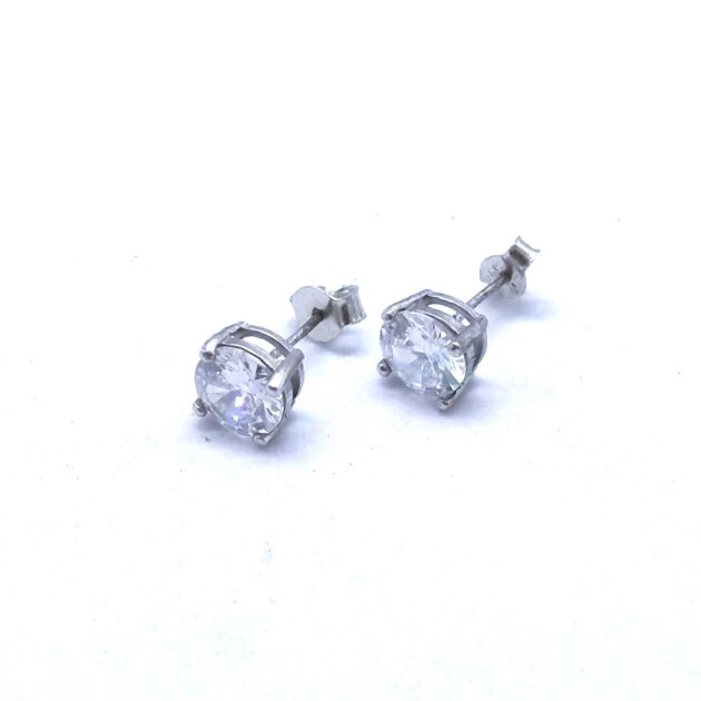 Silver Flame Earrings
