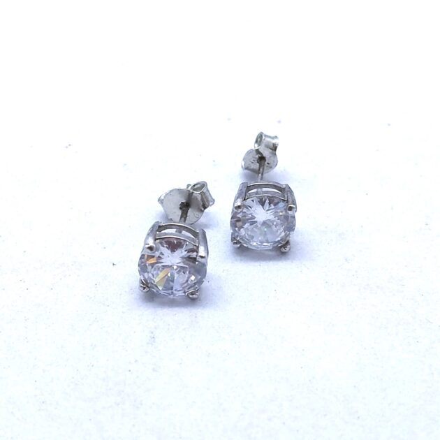 Silver Flame Earrings - Image 2