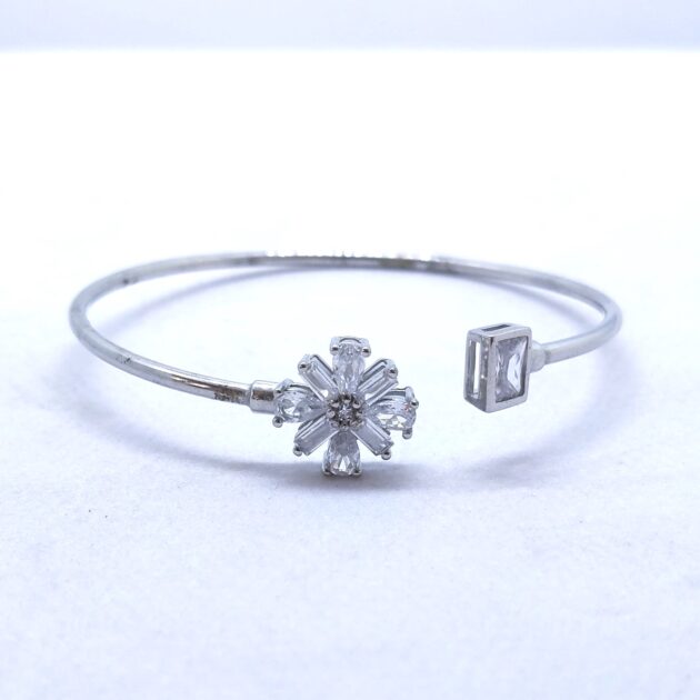 Silver Diamond Flow Kada