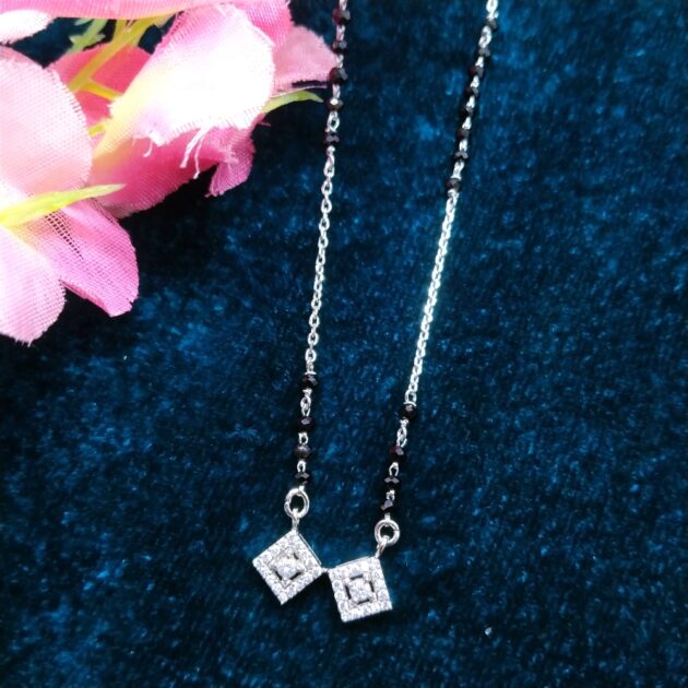 Classic Touch Silver Mangalsutra - Image 3