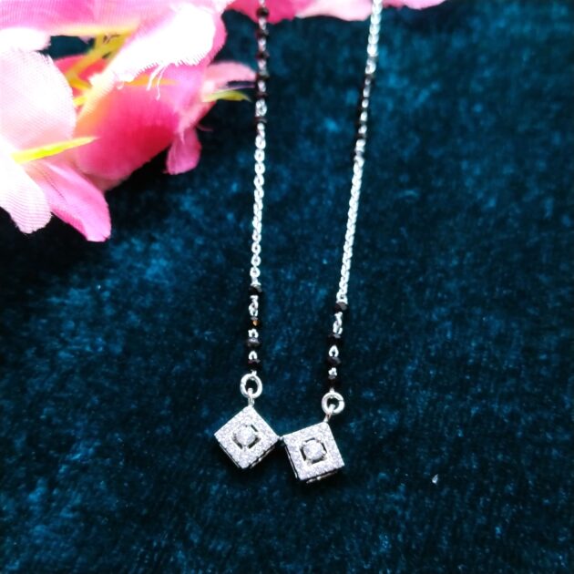 Classic Touch Silver Mangalsutra