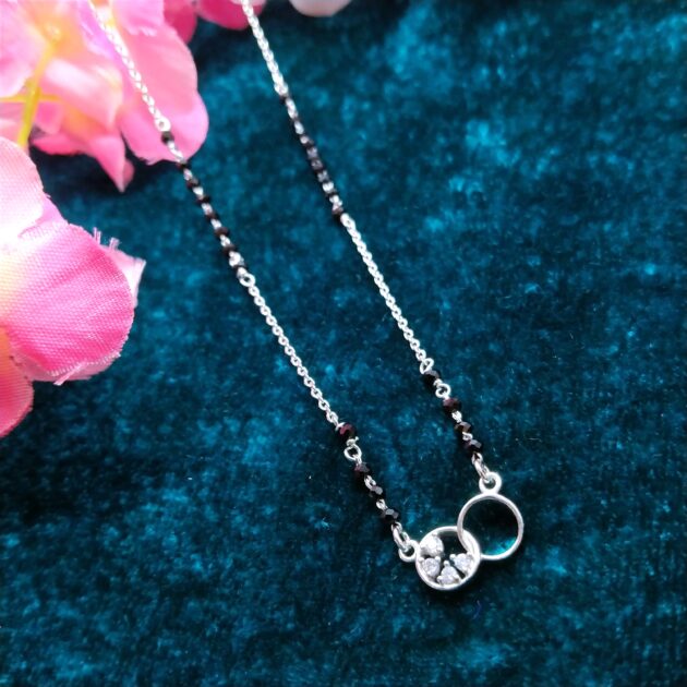Divine Circle Silver Mangalsutra