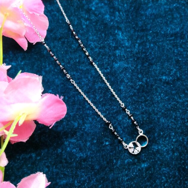 Divine Circle Silver Mangalsutra - Image 2