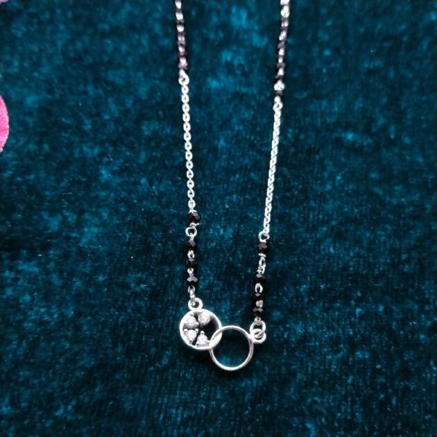 Divine Circle Silver Mangalsutra - Image 3