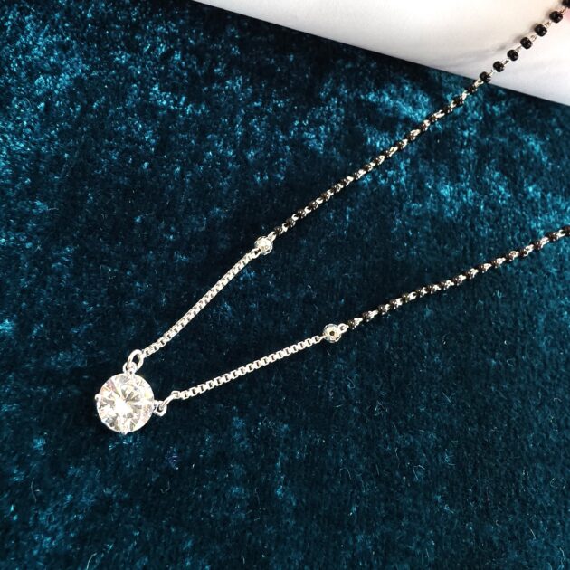 Classic Elegance Silver Mangalsutra - Image 2