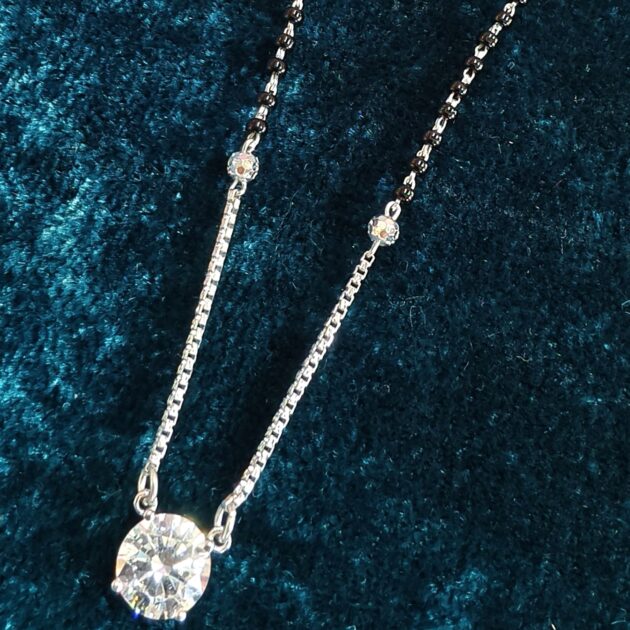 Classic Elegance Silver Mangalsutra - Image 3
