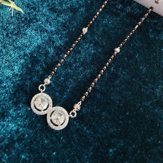 Sailing Through Love Silver Mangalsutra - Image 2