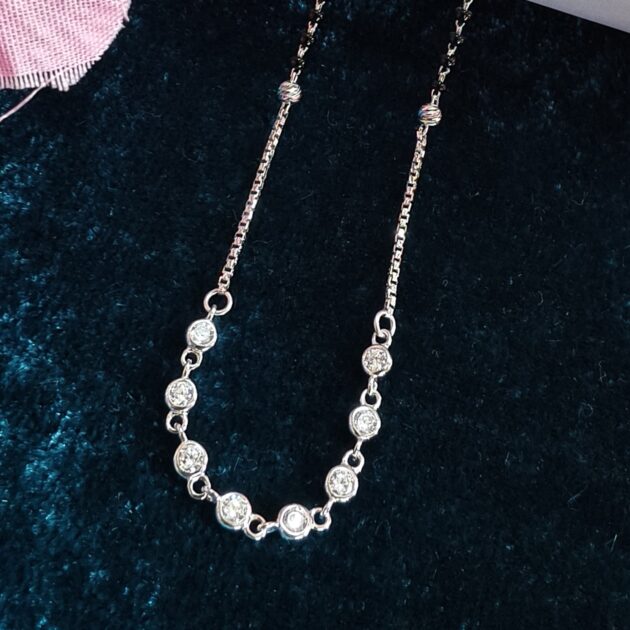 Boat Lily Silver Mangalsutra - Image 3