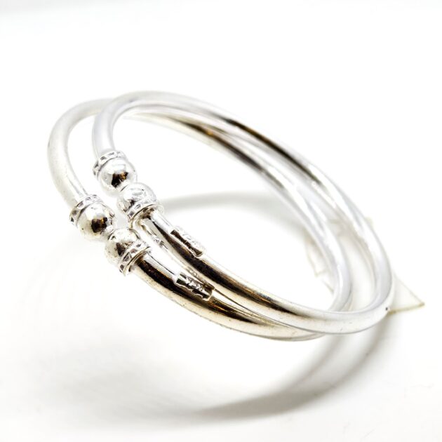 Classic Plain Silver Kada - Image 2