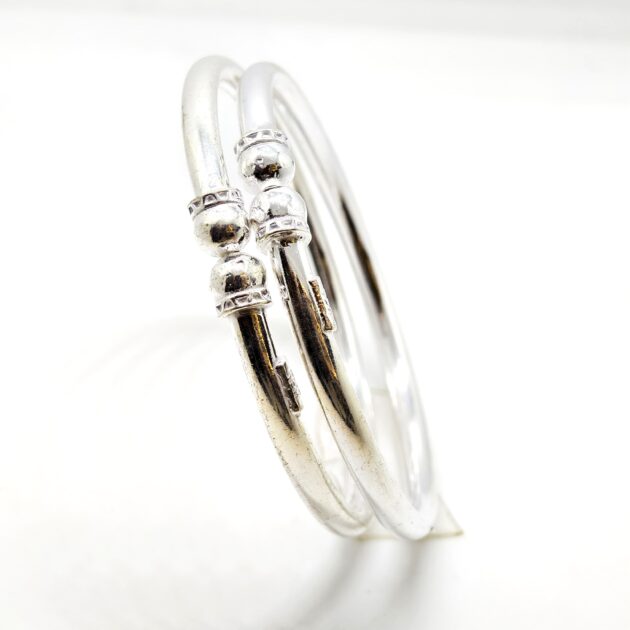 Classic Plain Silver Kada - Image 3