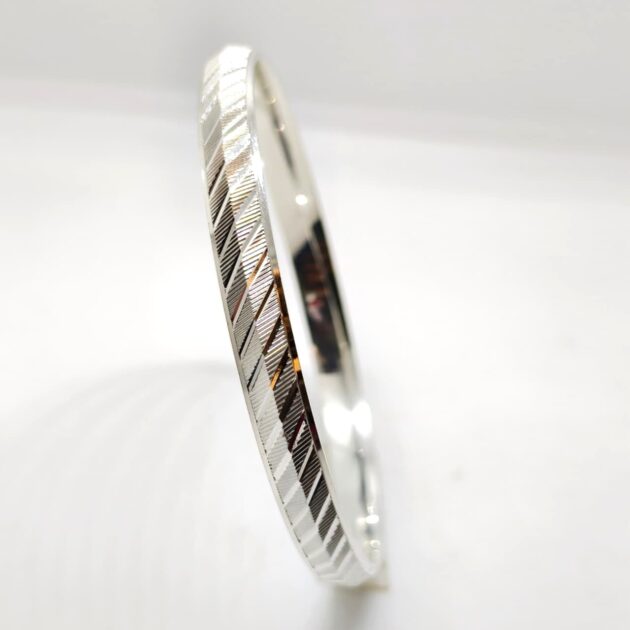 Dual-Shine Heritage Silver Kada