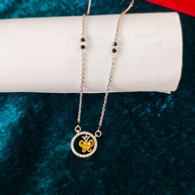 . Moonlight Charm Crescent Mangalsutra - Image 2