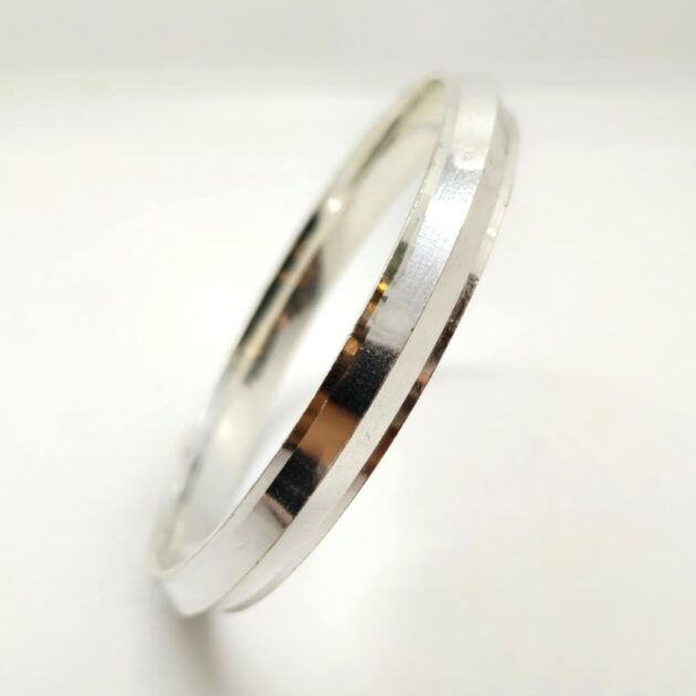 Trident Temple Work Silver Kada - Image 2