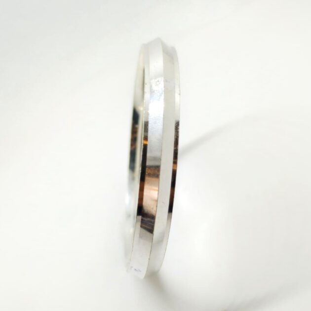 Trident Temple Work Silver Kada - Image 3