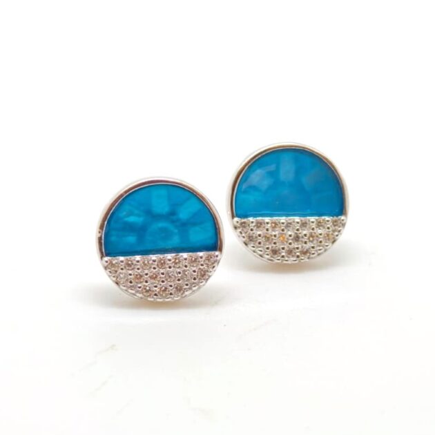 Halo Shine Circles Silver Earrings