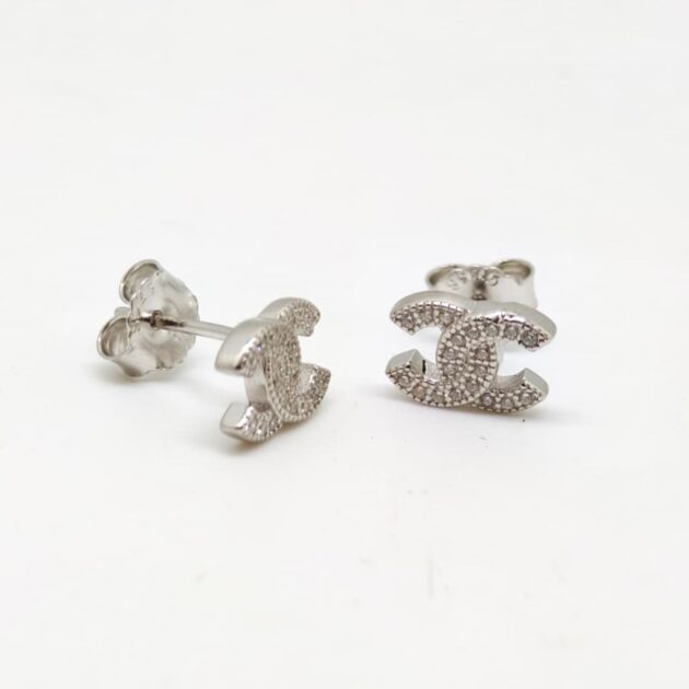 Solara Open Circles Silver Earrings - Image 3