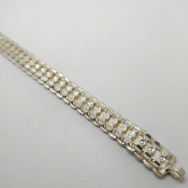 Ocean Wave Silver Bracelet - Image 3