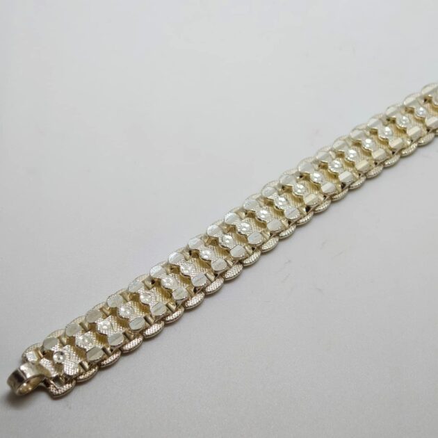 Ocean Wave Silver Bracelet - Image 2