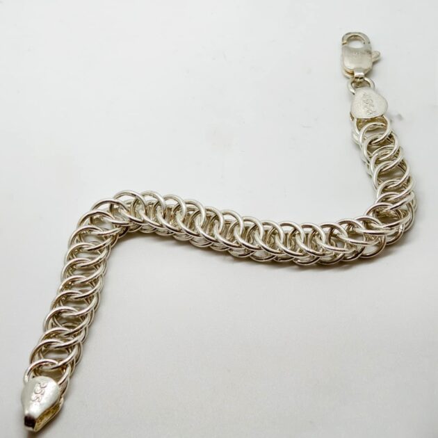 ilver Figaro Chain Bracelet - Image 2