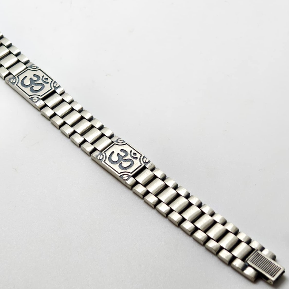 Divine Om Silver Bracelet - Image 2