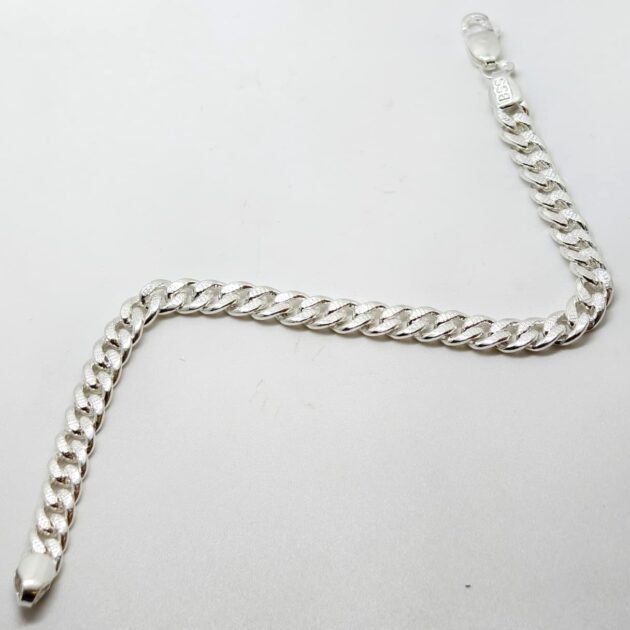 Ocean Wave Silver Bracelet - Image 3